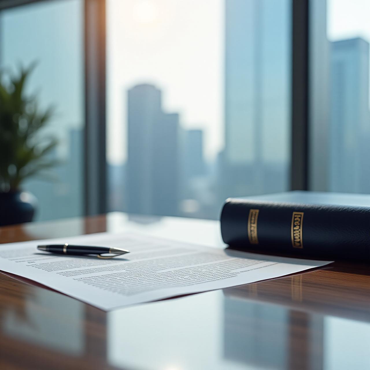 Professional legal documentation and modern architectural office